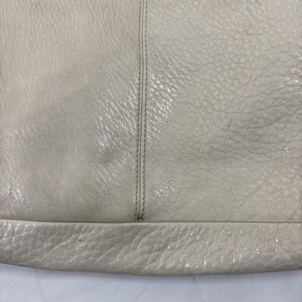 VTG Coach Julia Hobo Shoulder Bag Beige Oatmeal Pebble Leather Slouchy Purse Y2K - Picture 12 of 16